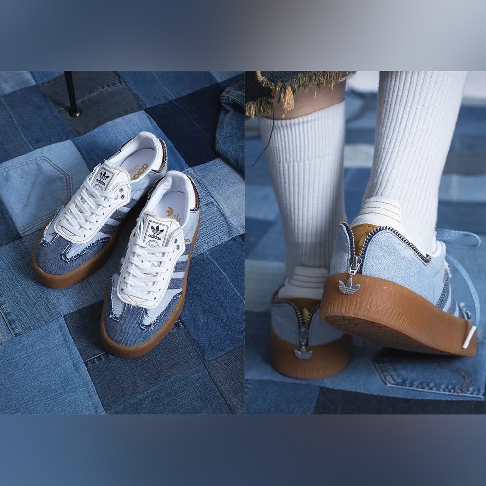 NWT Adidas Denim Sambaes (wmns 8)